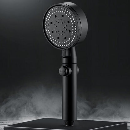 Modern plastic bathroom shower head with adjustable spray pattern