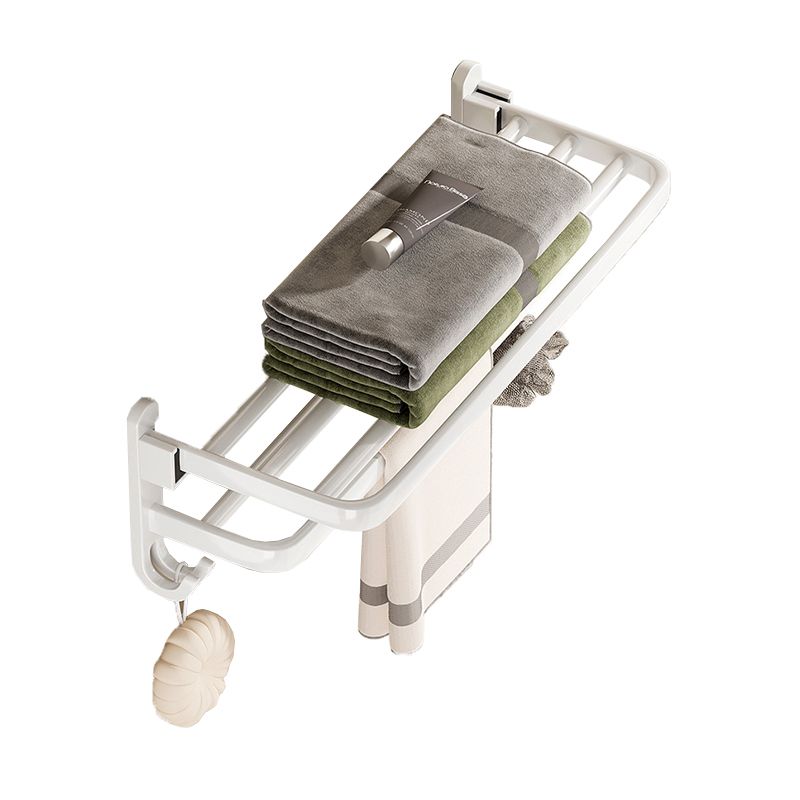 BowLift | Modern Bathroom Hardware Set Towel Bar White Bath Shelf Bathroom Hardware Set