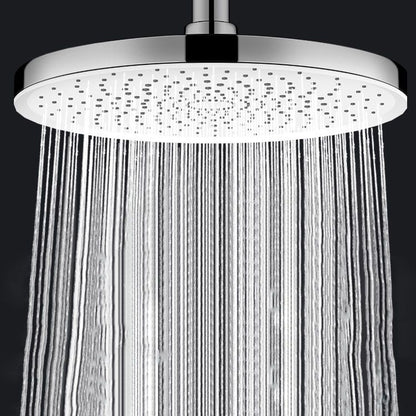 Round, Fixed High-Flow Shower Head with Air Injection, Wall Mounted
