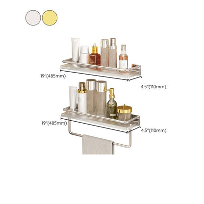BowLift | Modern Silver/Gold Bathroom Hardware Set Bathroom Shelf Bathroom Set