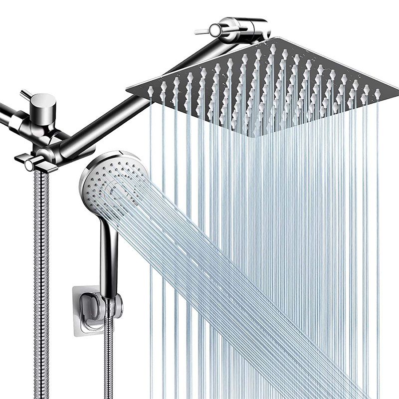 BowLift | Modern shower combination spray 5 setting patterns handheld shower head with large shower head