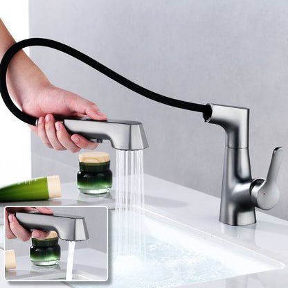 Skanto | Modern Faucet Solid Copper Centerset Bathroom Faucet