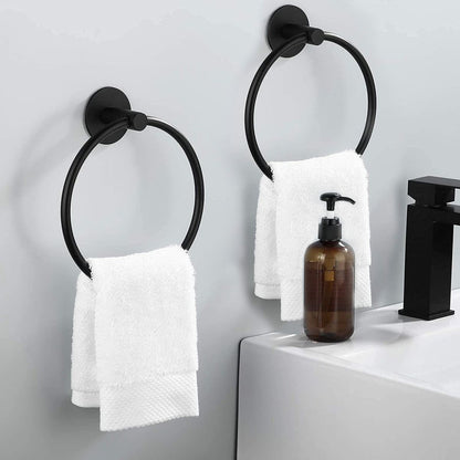 BowLift | Traditional Bathroom Hardware Accessory Set Towel Ring/Bathrobe Hook/Towel Bar