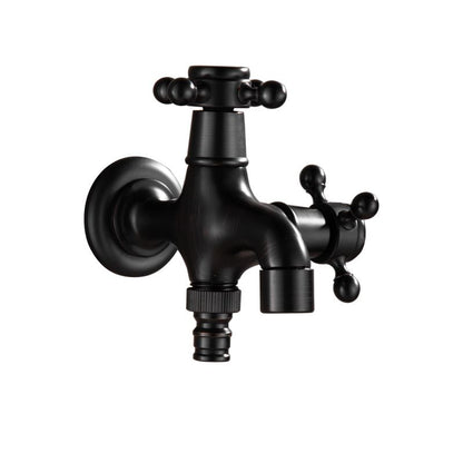 BowLift | Wide Bathroom Sink Faucet Wall-Mounted Cross Handle Faucet
