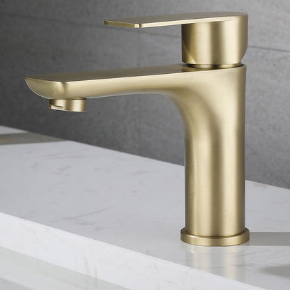 BowLift | Modern Vessel Faucet Copper Single Handle Low Arc Vessel Faucet for Home