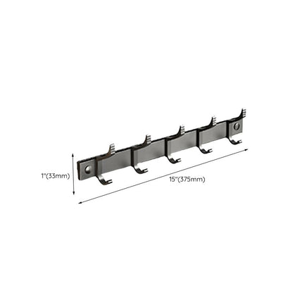 BowLift | Contemporary bathroom accessory set with black finish and bath shelf/towel bar