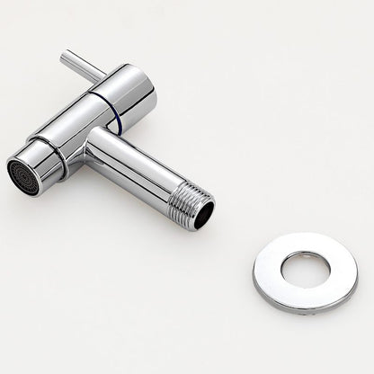 BowLift | Contemporary Wall-Mounted Bathroom Faucet Single Hole Low Arc Solid Brass Circular Faucet