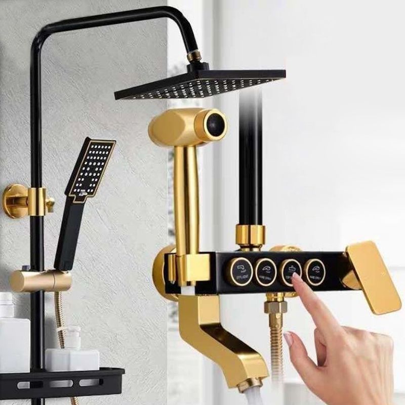 BowLift | Modern adjustable water flow shower faucet shower arm shower system on the wall