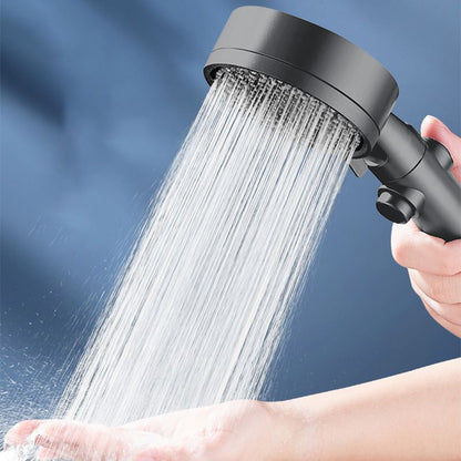 Modern plastic bathroom shower head with adjustable spray pattern