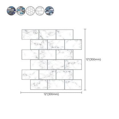 BowLift | Peel and Stick Wall Tile Water Repellent Rectangle PVC Peel & Stick Subway Tile