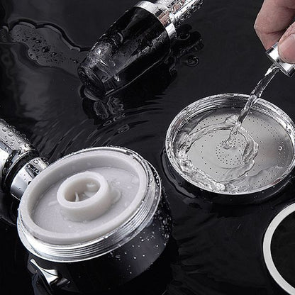 BowLift | Contemporary Handheld Showerhead Round 3 Setting Sprayhead in Silver