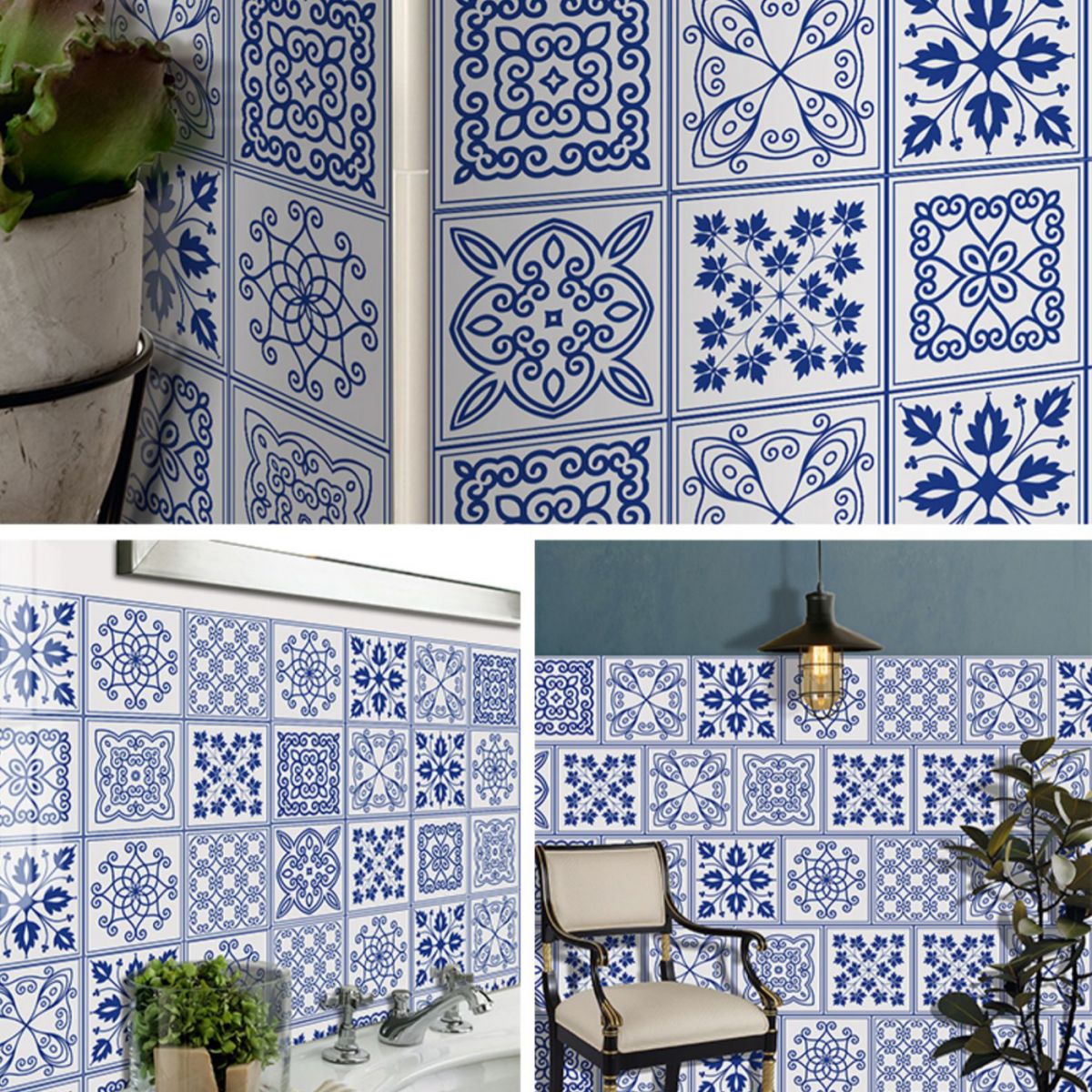 BowLift | Square Peel & Stick Mosaic Tile PVC Waterproof Mosaic Tiles Wallpaper