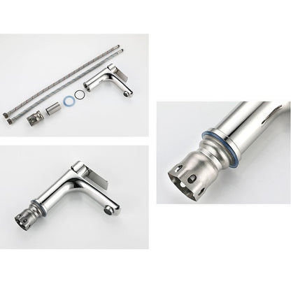 BowLift | Modern Vessel Faucet Copper Single Handle Low Arc Vessel Faucet for Home