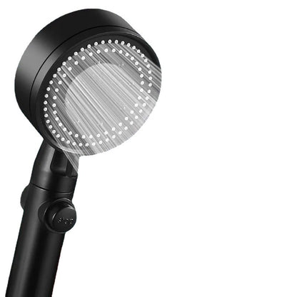 Modern plastic bathroom shower head with adjustable spray pattern