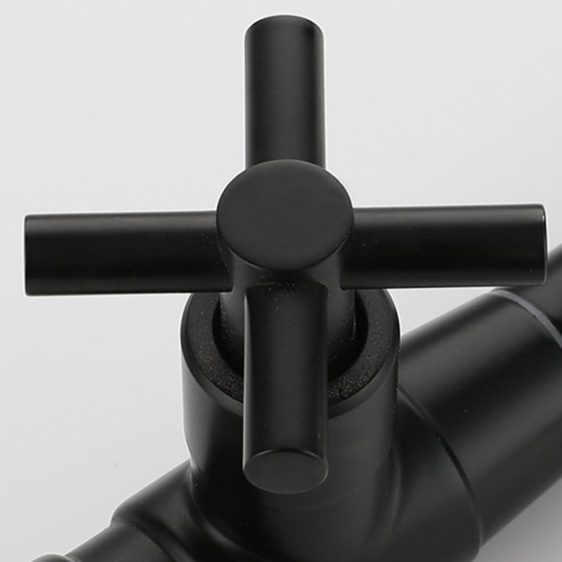 Modern single-lever basin faucet with 1 hole for wall mounting
