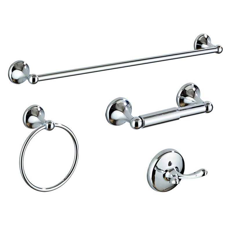 Metal Bathroom Set Traditional Style Chrome Bathroom Accessory Set