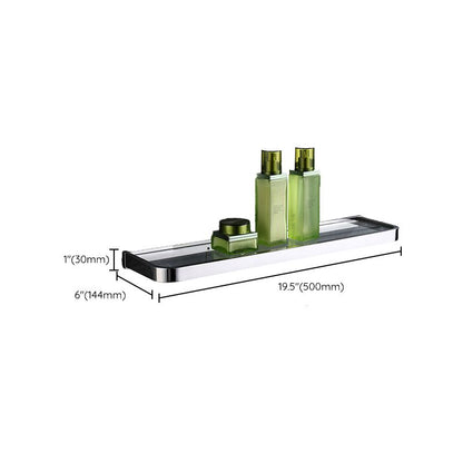 BowLift | Polished Chrome Modern Bathroom Accessory Set made of Stainless Steel Towel Holder/Soap Dish