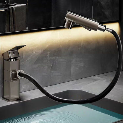 Kitchen Faucet with Swivel Spout, Single Handle Faucet with Pull-Down Sprayer