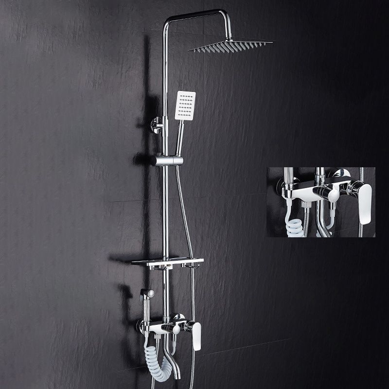 BowLift | Modern adjustable water flow shower faucet shower arm shower system on the wall
