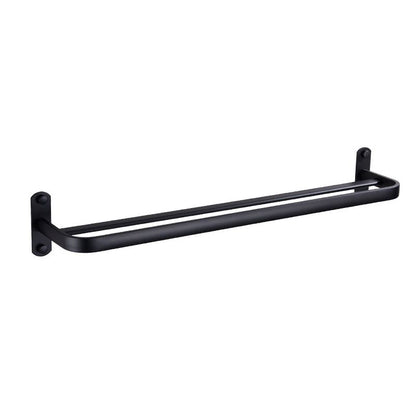 Modern Bathroom Accessory Set Matt Black/Grey Bathroom Shelf/Towel Holder & Paper Holder