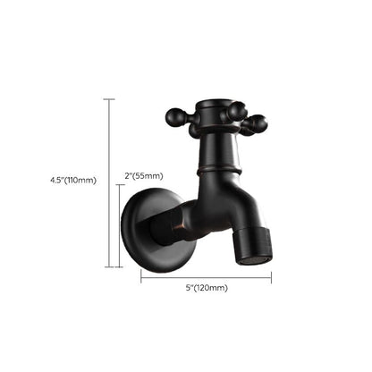 BowLift | Wide Bathroom Sink Faucet Wall-Mounted Cross Handle Faucet