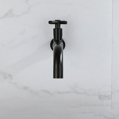 Modern single-lever basin faucet with 1 hole for wall mounting