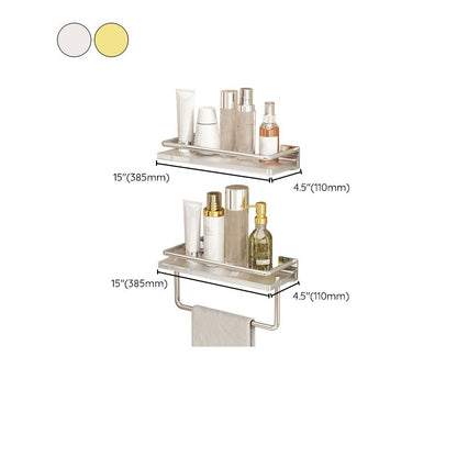 BowLift | Modern Silver/Gold Bathroom Hardware Set Bathroom Shelf Bathroom Set