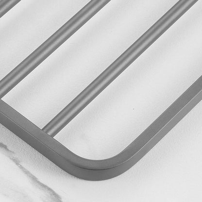 BowLift | Modern Bathroom Hardware Set in Stainless Steel Matte Gray Bathrobe Hook/Towel Bar