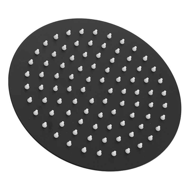 BowLift | Square and Round Shower Head made of Stainless Steel, Fixed Mounted Ceiling Shower Head in Black