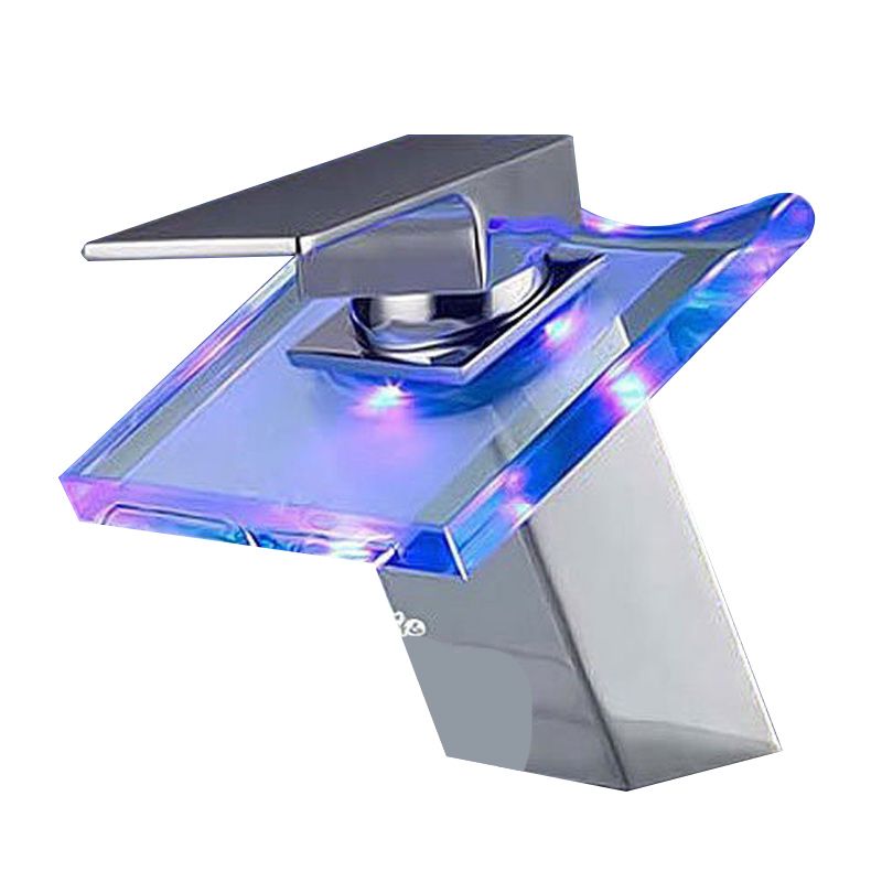 Brehn | Single-lever 1-hole copper basin mixer with LED lighting
