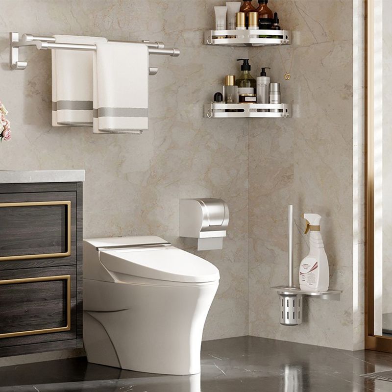 BowLift | Modern Polished Chrome Bathroom Accessories Set Bath Shelf/Towel Holder/Paper Holder included