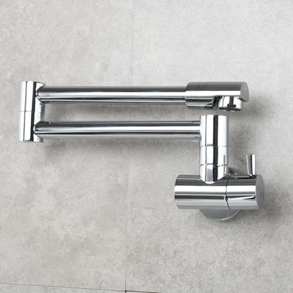 BowLift | Modern Pull-down Faucet Single Handle Wall Mounted Pot Filler Low Profile 1-Hole Filler