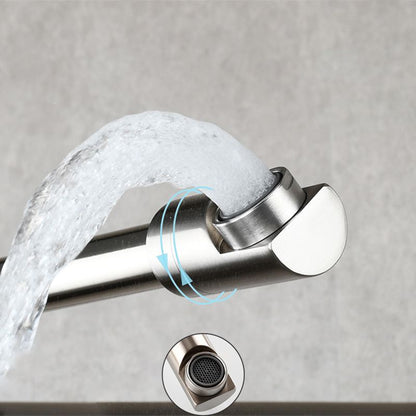 BowLift | Modern Pull-down Faucet Single Handle Wall Mounted Pot Filler Low Profile 1-Hole Filler