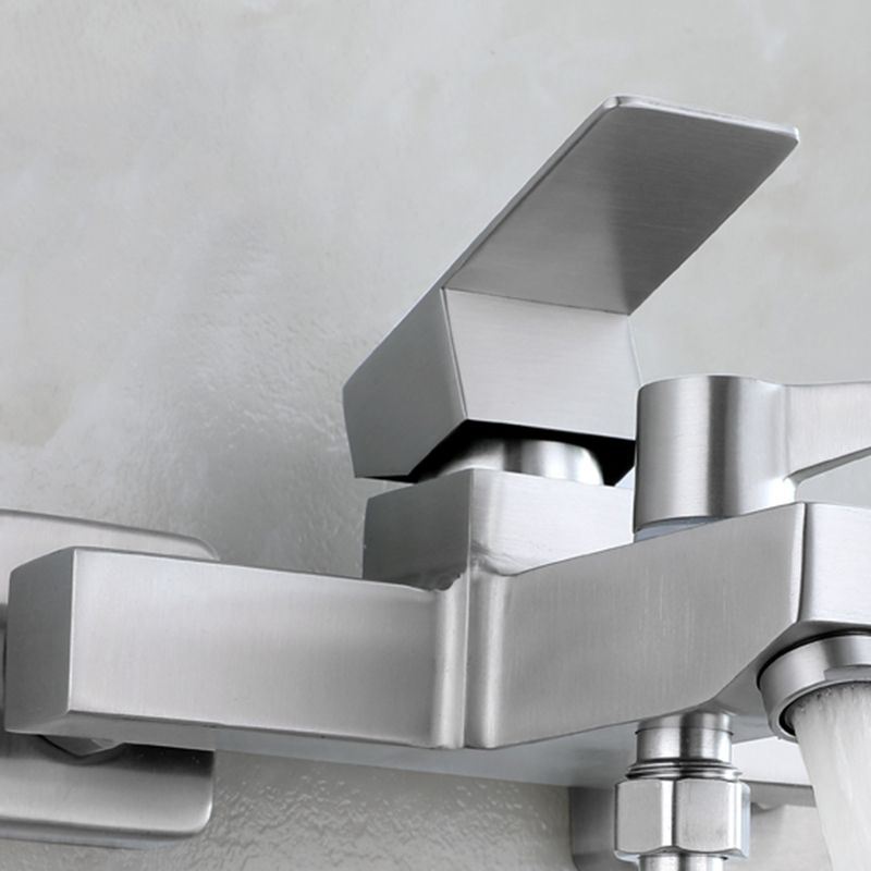 BowLift | Modern Bathtub Faucet Mounting Kit 304 Stainless Steel Wall Mount Bathroom Faucet