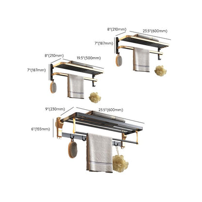 BowLift | Black & Brass Bathroom Set Modern Style Bathroom Accessories As Individual Piece Or As Set