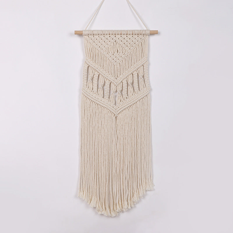 Macrame Wall Hanging with Artistic Patterns Acalora