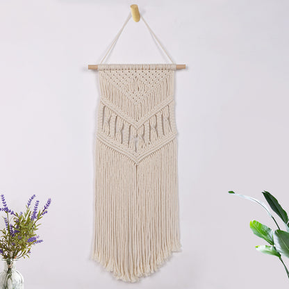Macrame Wall Hanging with Artistic Patterns Acalora