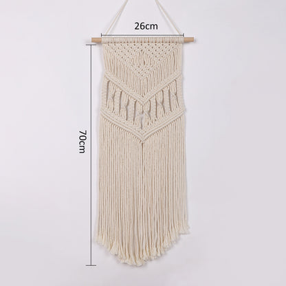 Macrame Wall Hanging with Artistic Patterns Acalora
