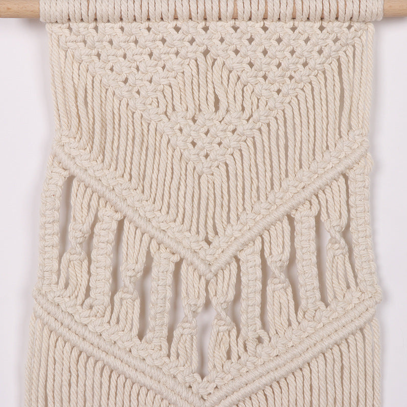 Macrame Wall Hanging with Artistic Patterns Acalora