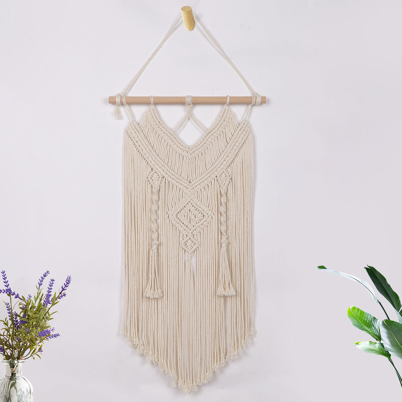 Hand-knotted wall hanging Acalora