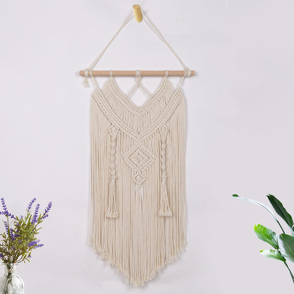 Hand-knotted wall hanging Acalora