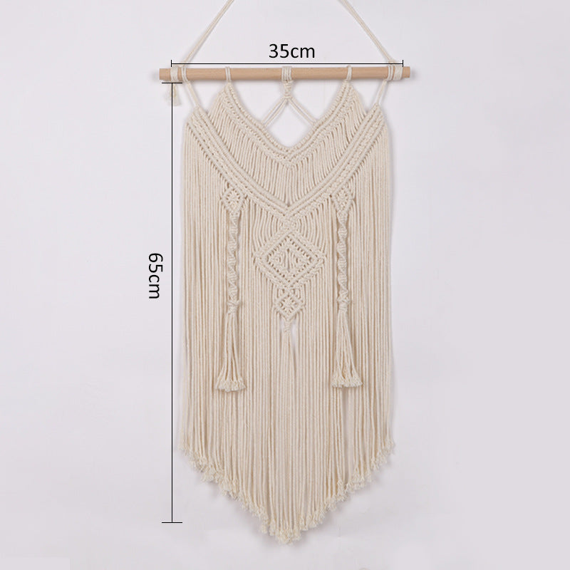 Hand-knotted wall hanging Acalora