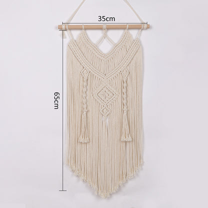 Hand-knotted wall hanging Acalora