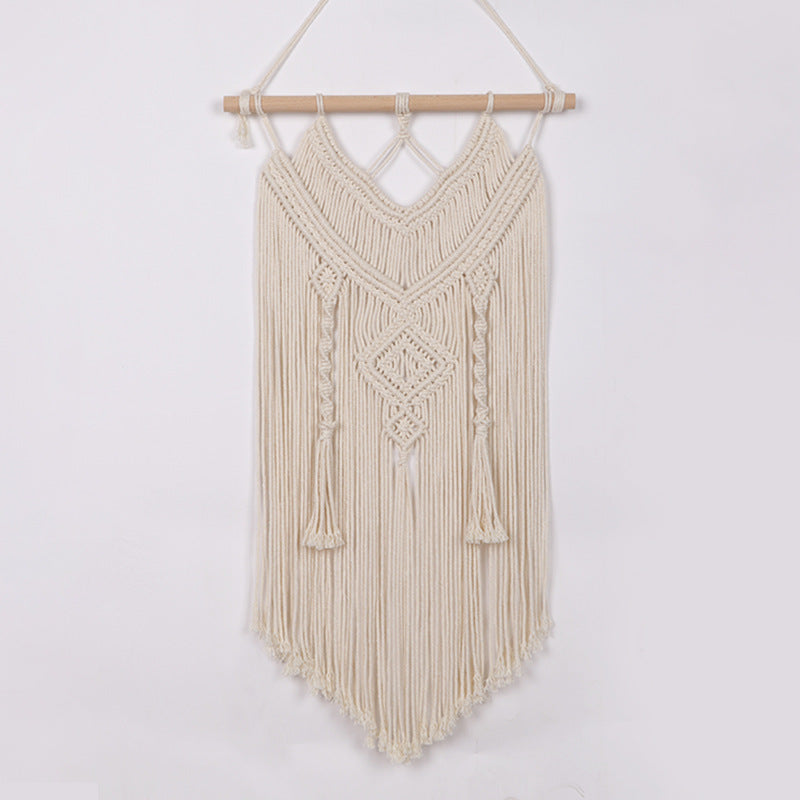 Hand-knotted wall hanging Acalora