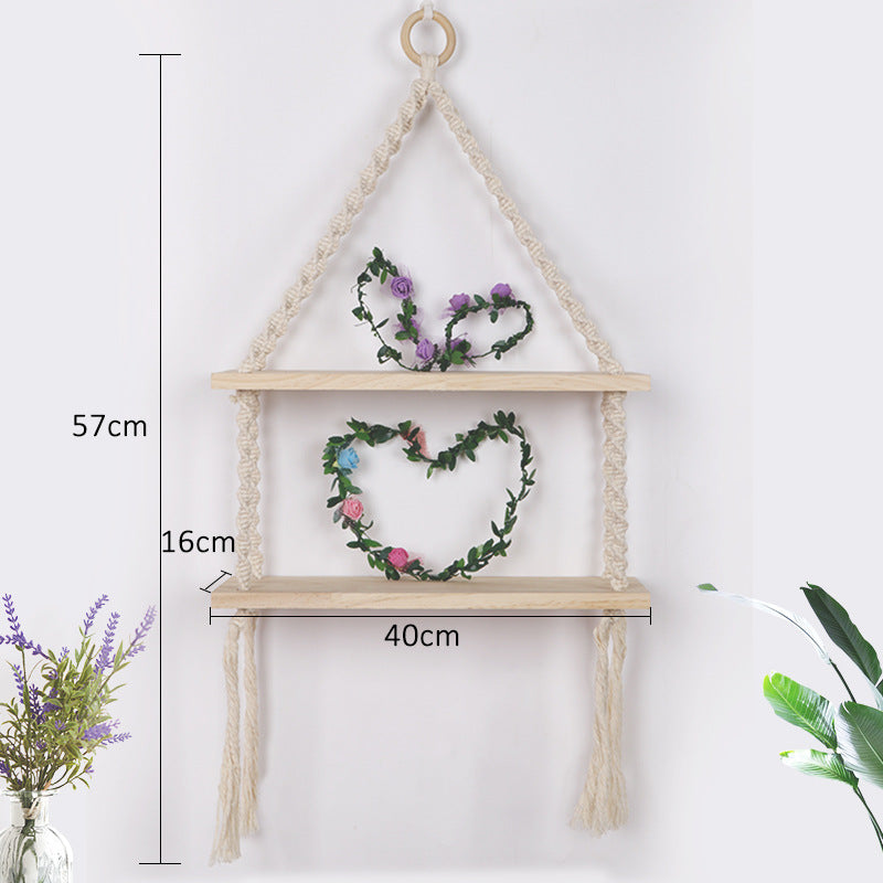 Macrame Hanging Shelf Acalora