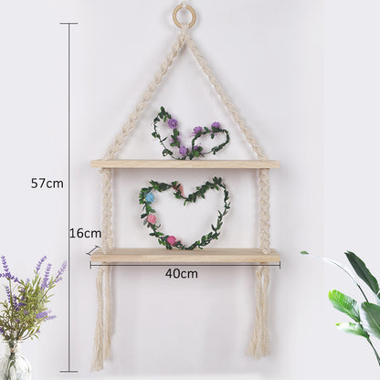 Macrame Hanging Shelf Acalora