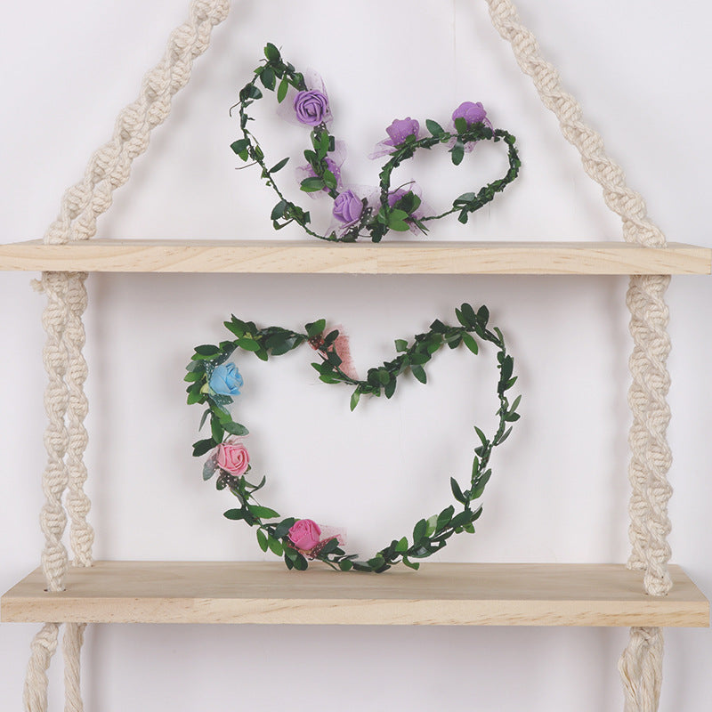 Macrame Hanging Shelf Acalora
