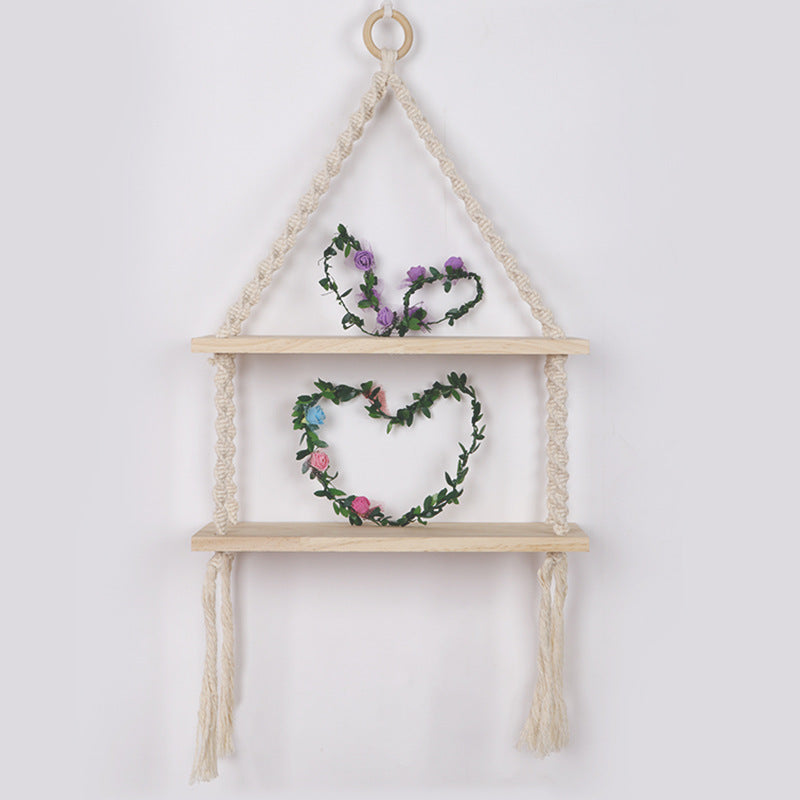 Macrame Hanging Shelf Acalora