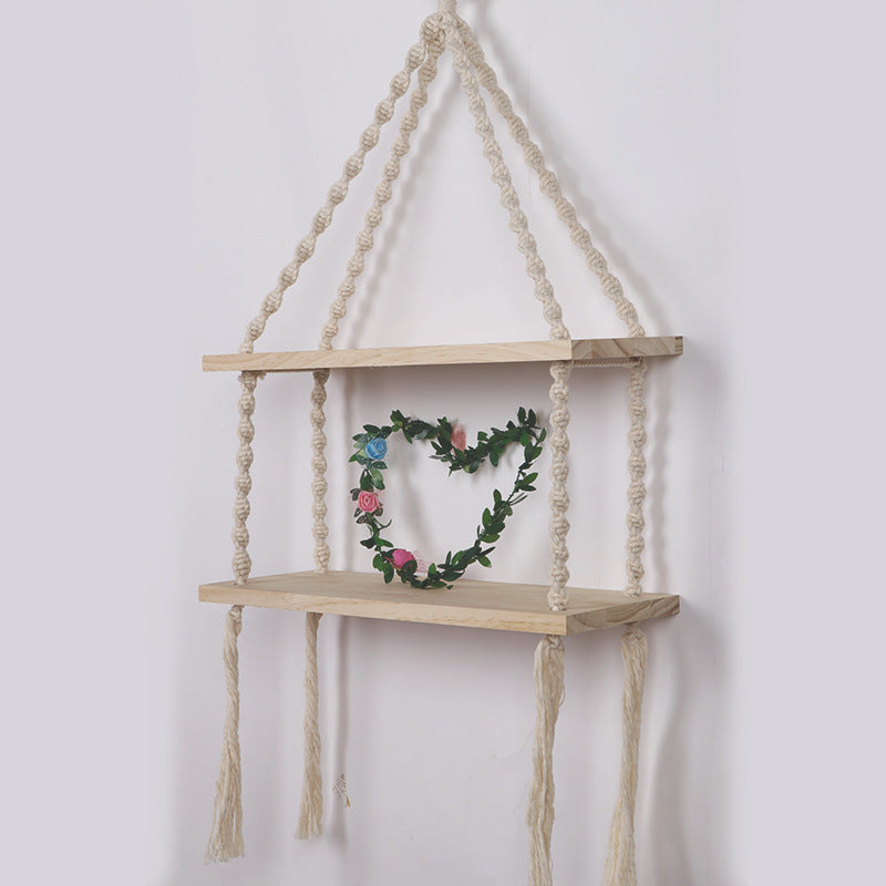 Macrame Hanging Shelf Acalora