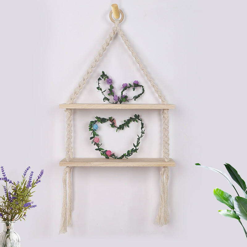 Macrame Hanging Shelf Acalora